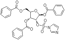 CAS 登录号：97614-42-1, 2-(1'-咪唑磺酰氧基)-1,3,5-三苯甲酰氧基-alpha-D-呋喃核糖