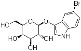 structure of CAS# 97753-82-7, 5-溴-3-吲哚基-beta-D-吡喃半乳糖苷