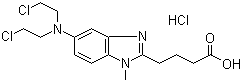 CAS 登录号：97832-05-8, 苯达莫司汀, 苯达莫西汀, 4-[5-[双(2-氯乙基)氨基]-1-甲基苯并咪唑-2-基]丁酸盐酸盐