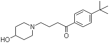 CAS 登录号：97928-18-2, 1-[3-(4-叔丁基苯甲酰)丙基]-4-羟基哌啶