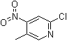 structure of CAS# 97944-45-1, 2-氯-5-甲基-4-硝基吡啶