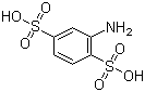 structure of CAS# 98-44-2, 2-氨基-1,4-苯二磺酸