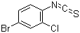 structure of CAS# 98041-69-1, 4-溴-2-氯苯基异硫氰酸酯