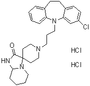 莫沙帕明二盐酸盐分子结构 (CAS 98043-60-8)