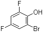 structure of CAS# 98130-56-4, 2-溴-4,6-二氟苯酚