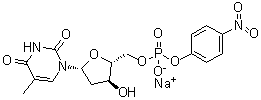 structure of CAS# 98179-10-3, 5'-胸苷酸单(4-硝基苯基)酯单钠盐