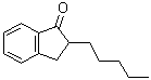 structure of CAS# 98190-98-8, 2,3-二氢-2-戊基-1H-茚-1-酮