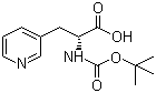 structure of CAS# 98266-33-2, Boc-3-(3-吡啶基)-D-丙氨酸