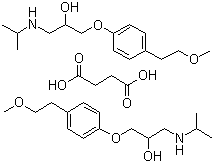 structure of CAS# 98418-47-4, 琥珀酸美托洛尔