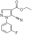 CAS 登录号：98476-14-3, 5-氰基-1-(3-氟苯基)-1H-吡唑-4-羧酸乙酯