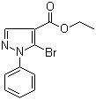 5-溴-1-苯基-1H-吡唑-4-甲酸乙酯分子结构 (CAS 98534-71-5)