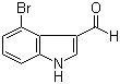 structure of CAS# 98600-34-1, 4-溴吲哚-3-甲醛