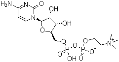 Citicoline molecular structure (CAS 987-78-0)