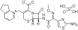 structure of CAS# 98753-19-6, 硫酸头孢匹罗