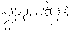structure of CAS# 98891-41-9, 土槿皮乙酸 beta-D-葡萄糖甙