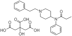 CAS 登录号：990-73-8, 枸橼酸芬太尼, N-苯基-N-[1-(2-苯乙基)-4-哌啶基]丙酰胺柠檬酸盐