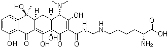 CAS 登录号：992-21-2, 赖甲环素, 四环素亚甲赖氨酸