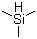 structure of CAS# 993-07-7, Trimethylsilane