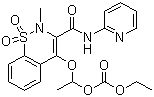 CAS 登录号：99464-64-9, 安吡昔康, 4-[1-(乙氧羰基氧)-乙氧基]-2-甲基-N-(2-吡啶基)-2H-苯并噻嗪-3-甲酰胺-1,1-二氧化物