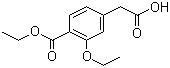 structure of CAS# 99469-99-5, 3-Ethoxy-4-ethoxycarbonyl phenylacetic acid