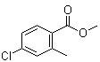 structure of CAS# 99585-12-3, 4-Chloro-2-methylbenzoic acid methyl ester
