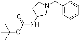 structure of CAS# 99735-30-5, (R)-1-苄基-3-(叔丁氧羰基氨基)吡咯烷