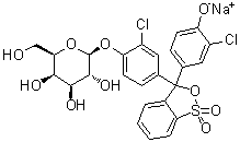 structure of CAS# 99792-50-4, 氯酚红 beta-D-吡喃半乳糖苷