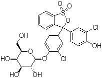 structure of CAS# 99792-79-7, 氯苯酚红-beta-D-吡喃半乳糖苷