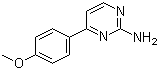 structure of CAS# 99844-02-7, 2-氨基-4-(4-甲氧基苯基)嘧啶