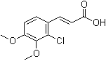 structure of CAS# 99854-17-8, 2-氯-3,4-二甲氧基肉桂酸