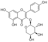 structure of CAS# 99882-10-7, 堪非醇 3-O-阿拉伯糖苷