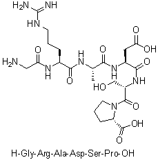 CAS 登录号：99896-86-3, 甘氨酰-L-精氨酰-L-丙氨酰-L-alpha-天冬氨酰-L-丝氨酰-L-脯氨酸