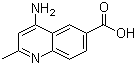 structure of CAS# 99984-73-3, 2-甲基-4-氨基-6-喹啉甲酸